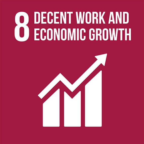 decent work and economic growth graphic